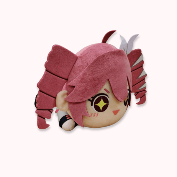 Lying Kasane Teto Plush with Hairpin 2